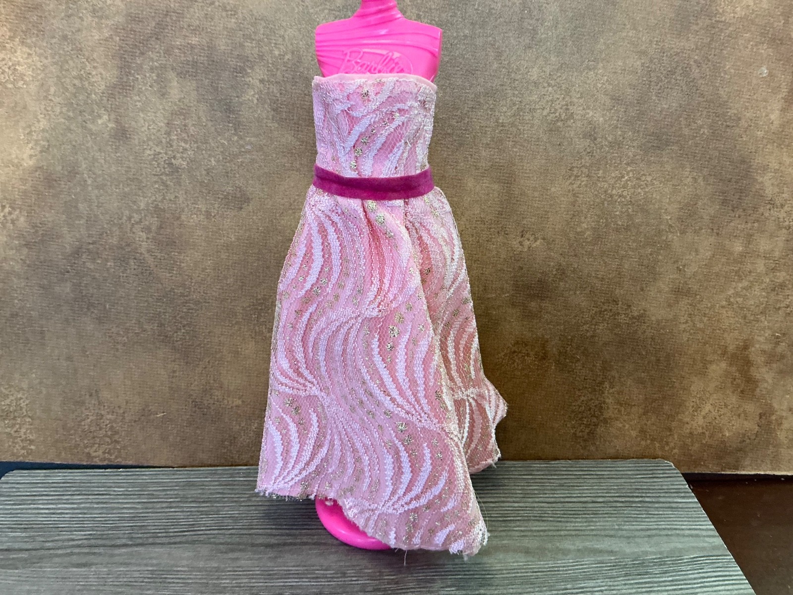 Mattel Barbie Doll Clothes Long Dress Shoes Outfit Set Lot
