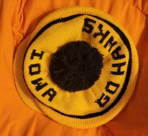 Iowa Hawkeyes Black Toboggan Knit Hat - SHEIN A