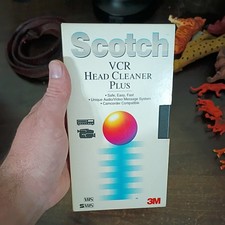 Scotch VCR Head Cleaner Plus Used Good