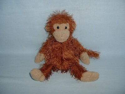 TY BEANIE PUNKIES ZICK-ZACK DER BRAUNE AFFE kuschelig weiches Plüschtier (2002/PUNKY)