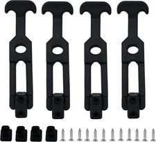 4 PCS Latest Model 6.3'' Rubber Flexible T-Handle Draw Latches,For Tool Box,Cool