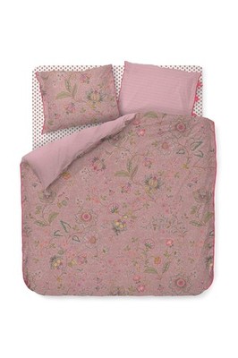 PIP Studio Perkal Bettwäsche 135x200 Mumbai Morning Pink Wende Ranken Blüten ros