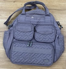 Bandolera LUG Mini Puddle Jumper Gris Acolchada Viaje TOTE NUEVA SIN ETIQUETAS