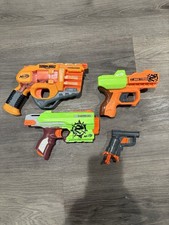 NERF Zombie Strike Doomlands 2169 Dart Guns Lot Ages 8-11 Years Blaster Set