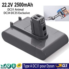 Batterie pour Dyson DC31 Animal DC34 DC35 Exclusive aspirateur 22.2V Type A gris