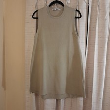 Zara A Line Sleeveless Sweater Mini Dress Lt Green Med NWT