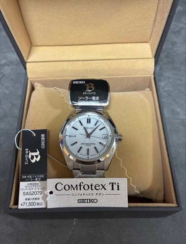 SEIKO BRIGHTZ SAGZ079 Solar Radio Wave Watch Comfotex Ti