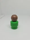 Vintage Fisher Price little people green African American boy