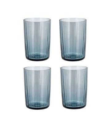 Leonardo Wasserglas Kusintha 4er Set 280ml Blau