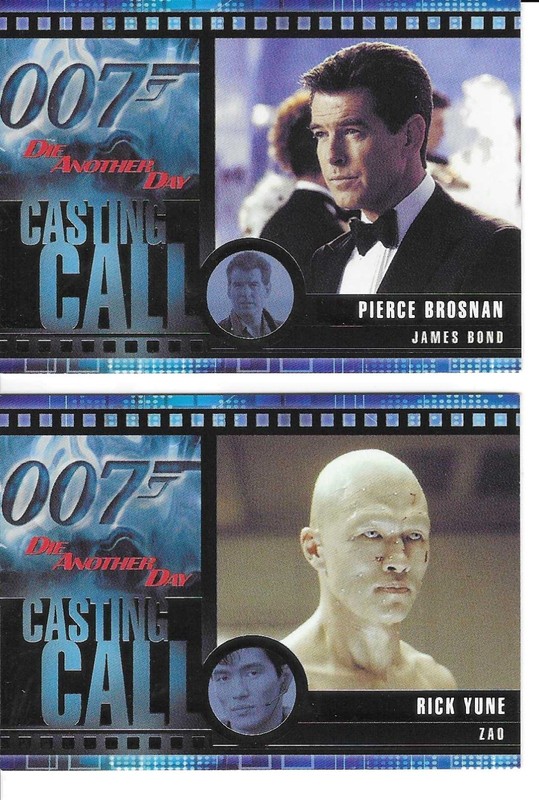 James Bond Die Another Day 2002 Casting Call Cards C1 & C5 Brosnan,Yune