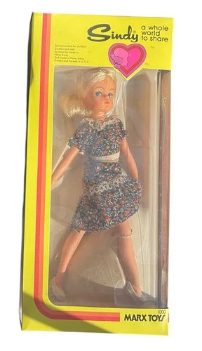 Vintage Marx Sindy Doll 12” Original Box A Whole World To Share Hong Kong