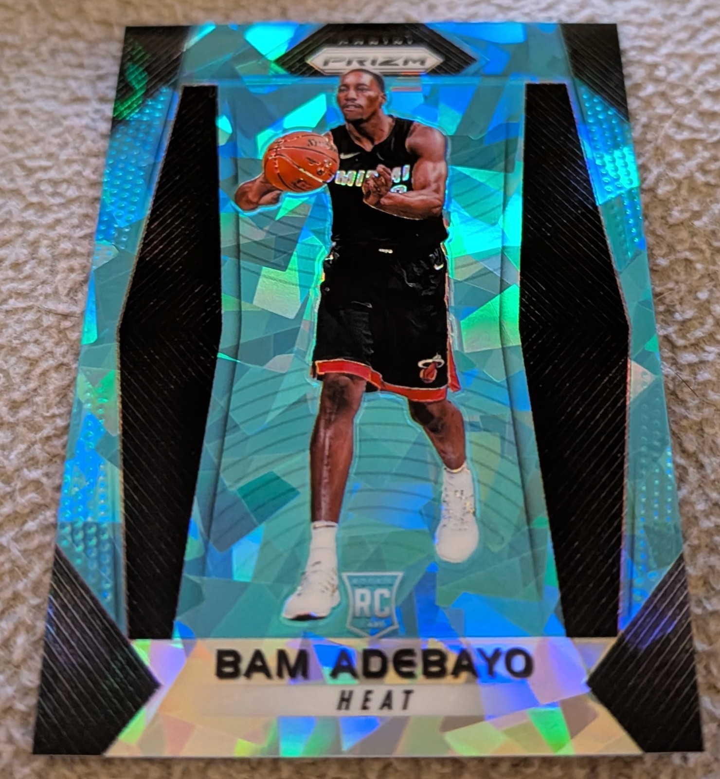 2017-18 Panini Prizm Blue Ice Prizm 82/99 Bam Adebayo #51 RC Rookie