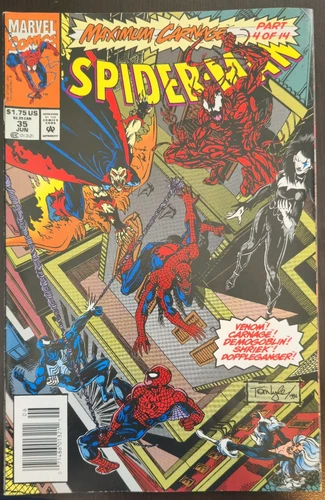 Spider-Man #35 HTF Newsstand - Maximum Carnage Pt 4 - We Combine Shipping!