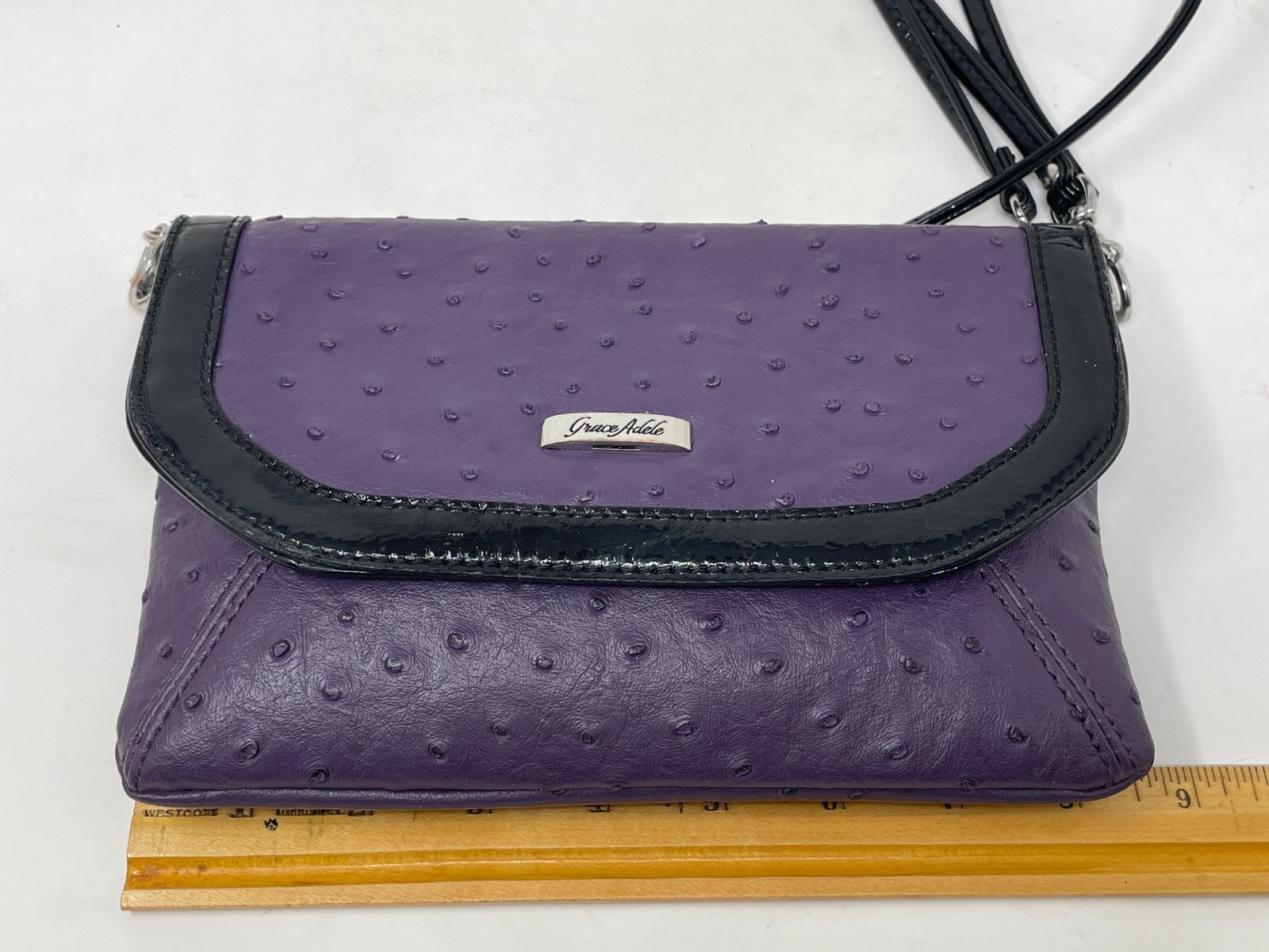 Grace Adele Removeable Strap Clutch Purse Faux Pu… - image 8