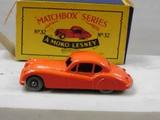 Matchbox Series Moko Lesney No. 32a Jaguar XK140 Near Mint Red W/Box
