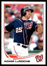 Adam LaRoche 2013 Topps Chrome #190 Nationals MLB READ FREE SHIP AutographDen