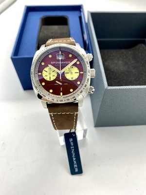 Hull Chronograph Leather Red Dial Quartz