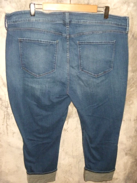 Jean NYDJ Karmin Patched - Taille 4 - Coupe Boyfriend/Skinny - Neuf Avec étiquettes
