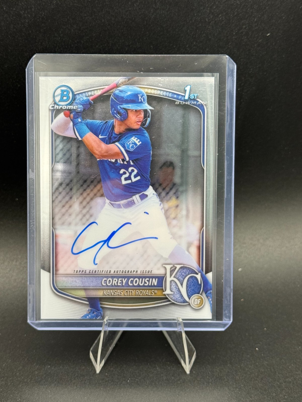 2025 Bowman Corey Cousin Chrome Auto 1st Bowman KC Royals MLB