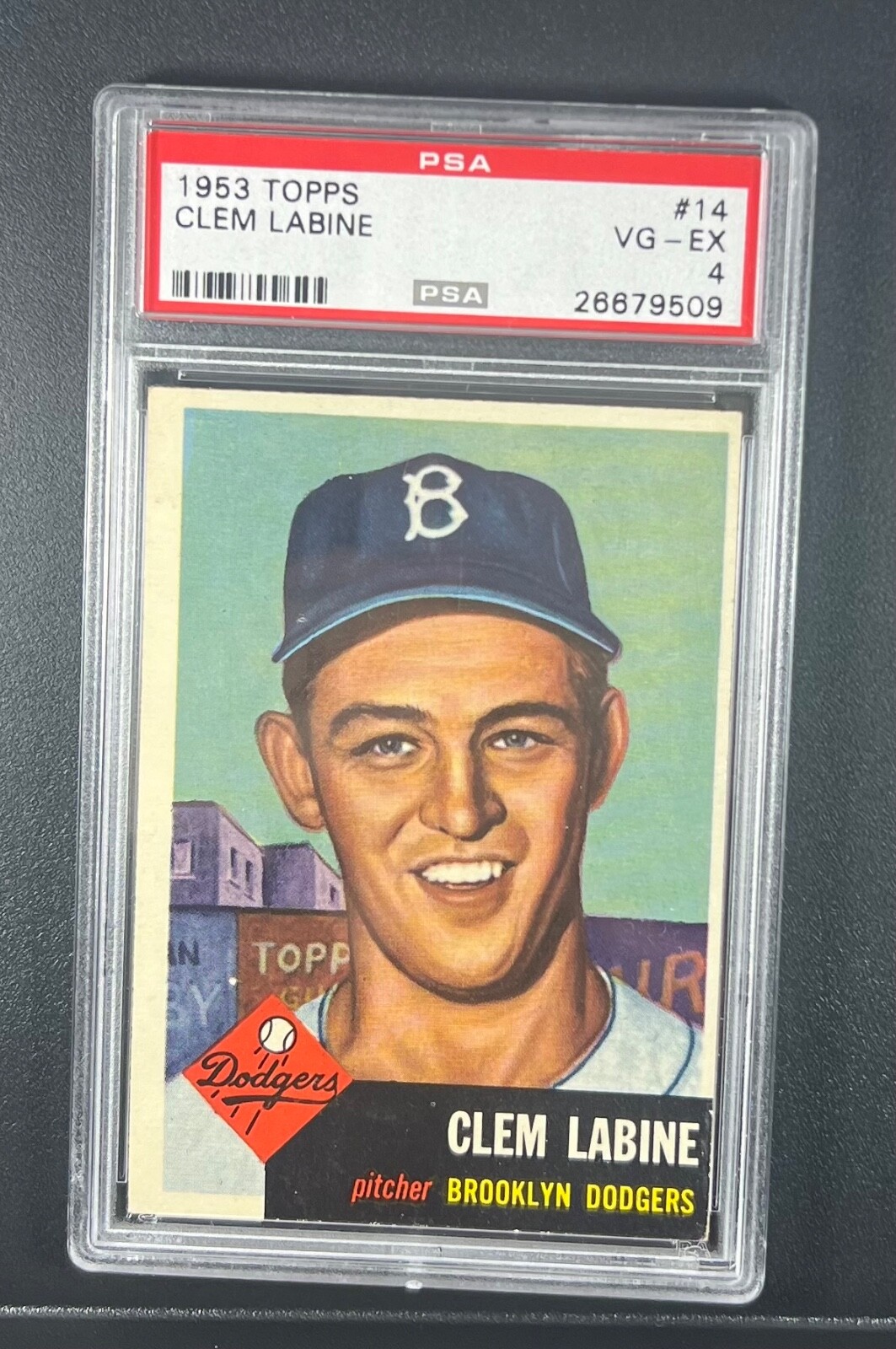 1953 Topps Clem Labine #14 PSA 4