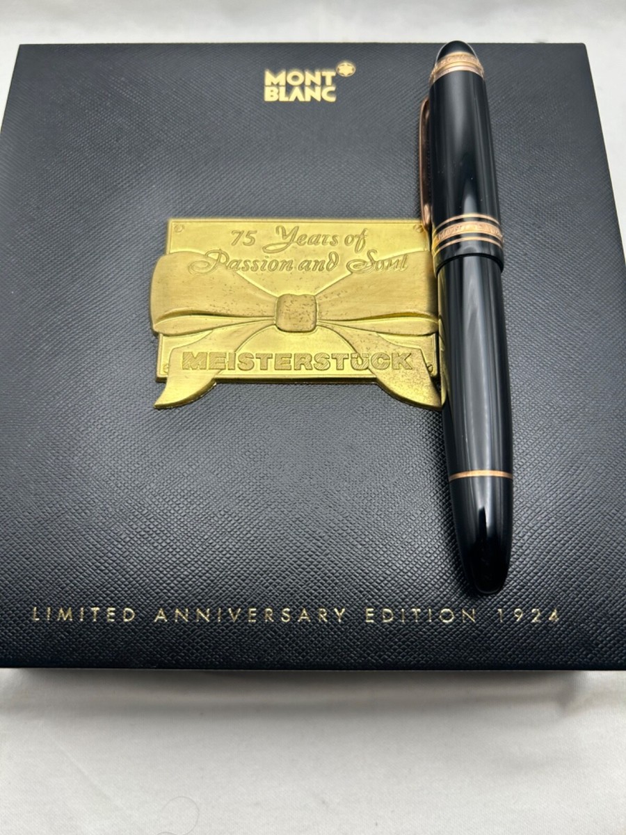 モンブラン75周年149 LE Montblanc 75th Anniversary 149 FP , LE 1924, 18K M Nib-Exc