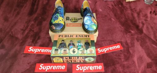 Public Enemy x SUPREME Doc Martens Shoes Size 10 Fear of Black Planet + Figures! - Picture 1 of 6
