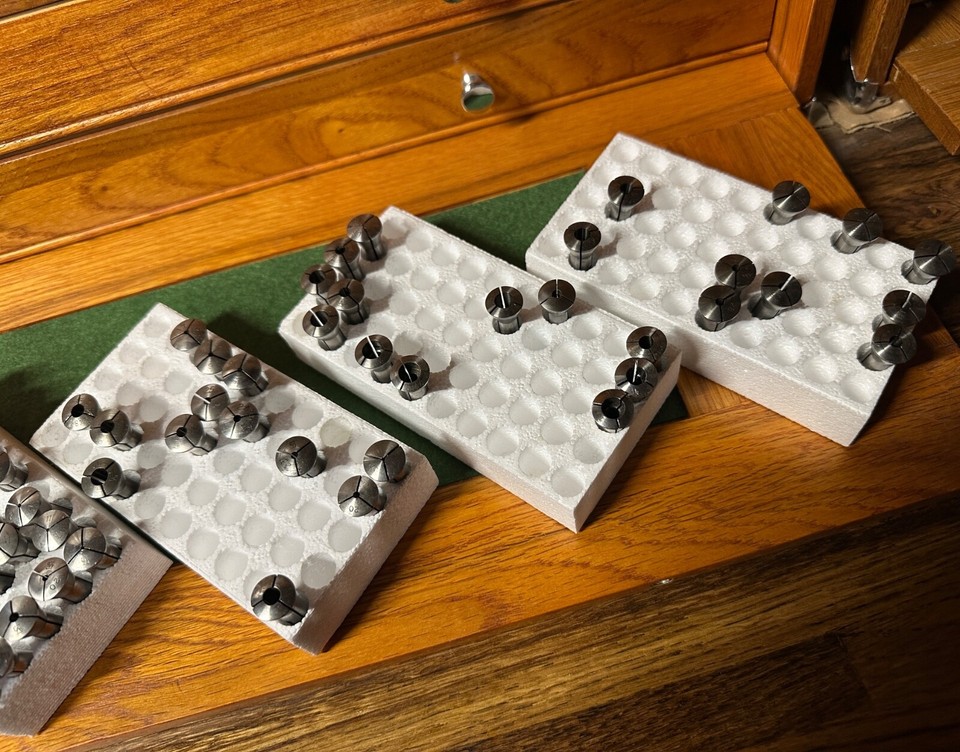 Schaublin B8 Watchmaker Lathe Collets WW Metric 8mm Standard Used High ...