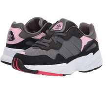 Adidas Originals Junior Kids Yung-96 Sneakers, Grey Four/Grey Five/Light Pink