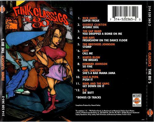 Funk Classics: The 80's by Various Artists (CD, Mar-1996, Rebound