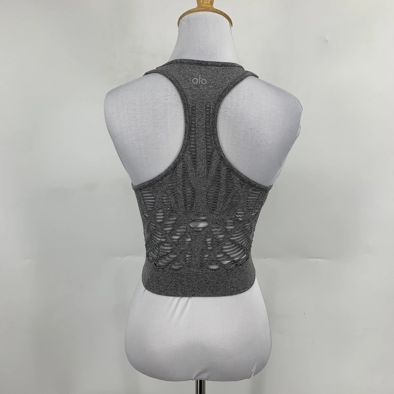 alo-yoga fitted cropped racerback cutout athletic 