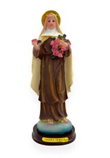St Therese Little Flower Jesus 8" Statue Imagen Estatua Santa Teresa de Jesus