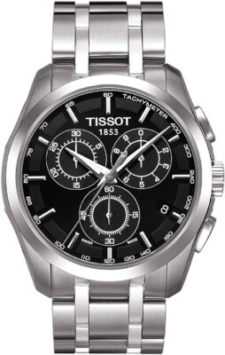 TISSOT Couturier Chronograph Black Dial Men's Watch T035.617.11.051.00