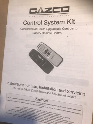 Gazco Gas Fire Remote Set Mertik Maxitrol G30 ZRRS u0026 ZRHSO 8455 Upgrade Kit  | eBay