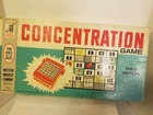 Vintage 1960 Concentration Milton Bradley Board Game 3rd Edition Complete Game.