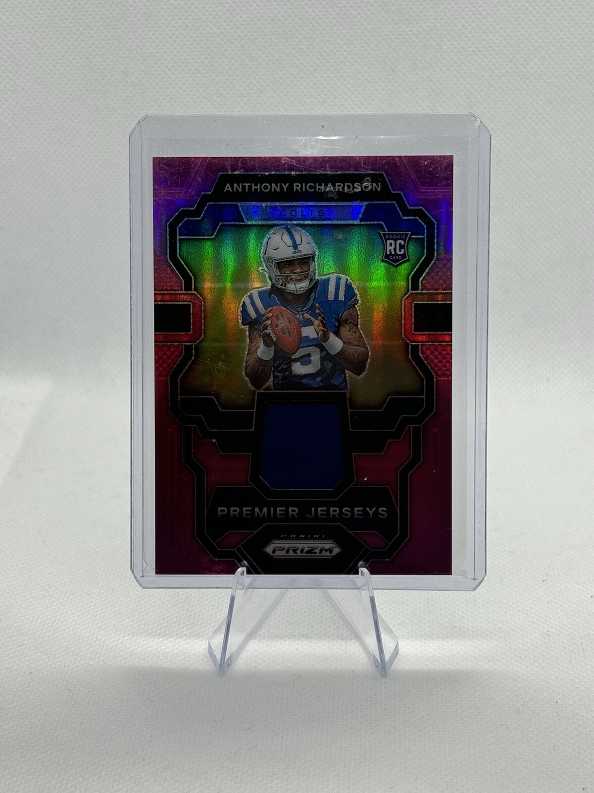 2023 Panini Prizm Anthony Richardson Premier Jersey Pink Prizm RC #PJ-AR Colts