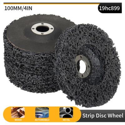 5PCS Poly Strip Clean Disc 4'' x5/8'' Easy Paint Stripping Rust Removal Wheels