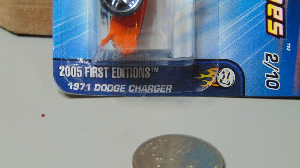 2005 HOT WHEELS FIRST EDITIONS 1971 DODGE CHARGER 2/10 NO 042 - Image 4 of 4