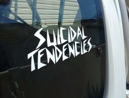 SUICIDAL TENDENCIES VINYL STICKER 200mm long. car ute drift hoon metal - Picture 1 of 3