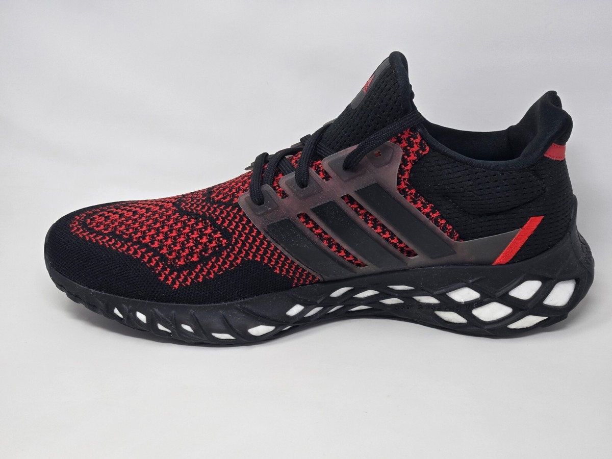 Adidas Ultra Boost Web DNA Men's Multi Size Black Red Running