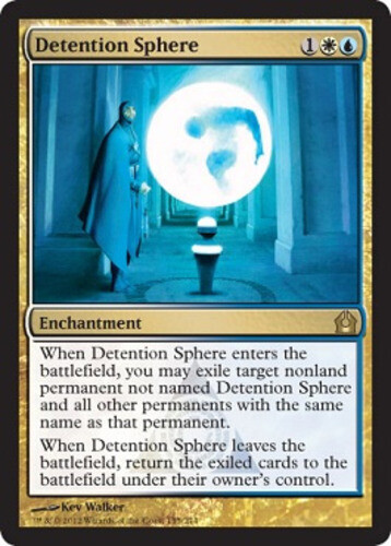 Detention Sphere 1x FOIL RTR MTG Return to Ravnica Rare MINT white blue Detention Sphere 1x FOIL RTR MTG Return to Ravnica Rare MINT white blue