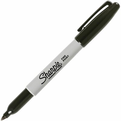 Sharpie Permanent Marker Fine Point Black ONE DOZEN NEW