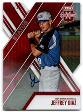 2017 Panini Elite Extra Edition Autographs Jeffrey Diaz Auto 9/35 International