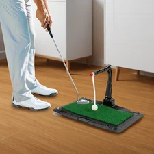 Golf Swing Training Aid Adjustable Hitting Trainer Ball Return Practice Tool