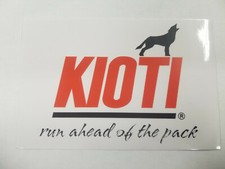 New KIOTI Tractor Logo 4 x 6 Clear Vinyl Decal - Rear Window, Exterior Sticker