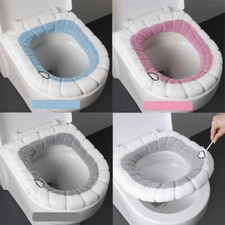 Toilet Seat Cover Winter Warm Warm Washable Bathroom Toilet Seat Thickened