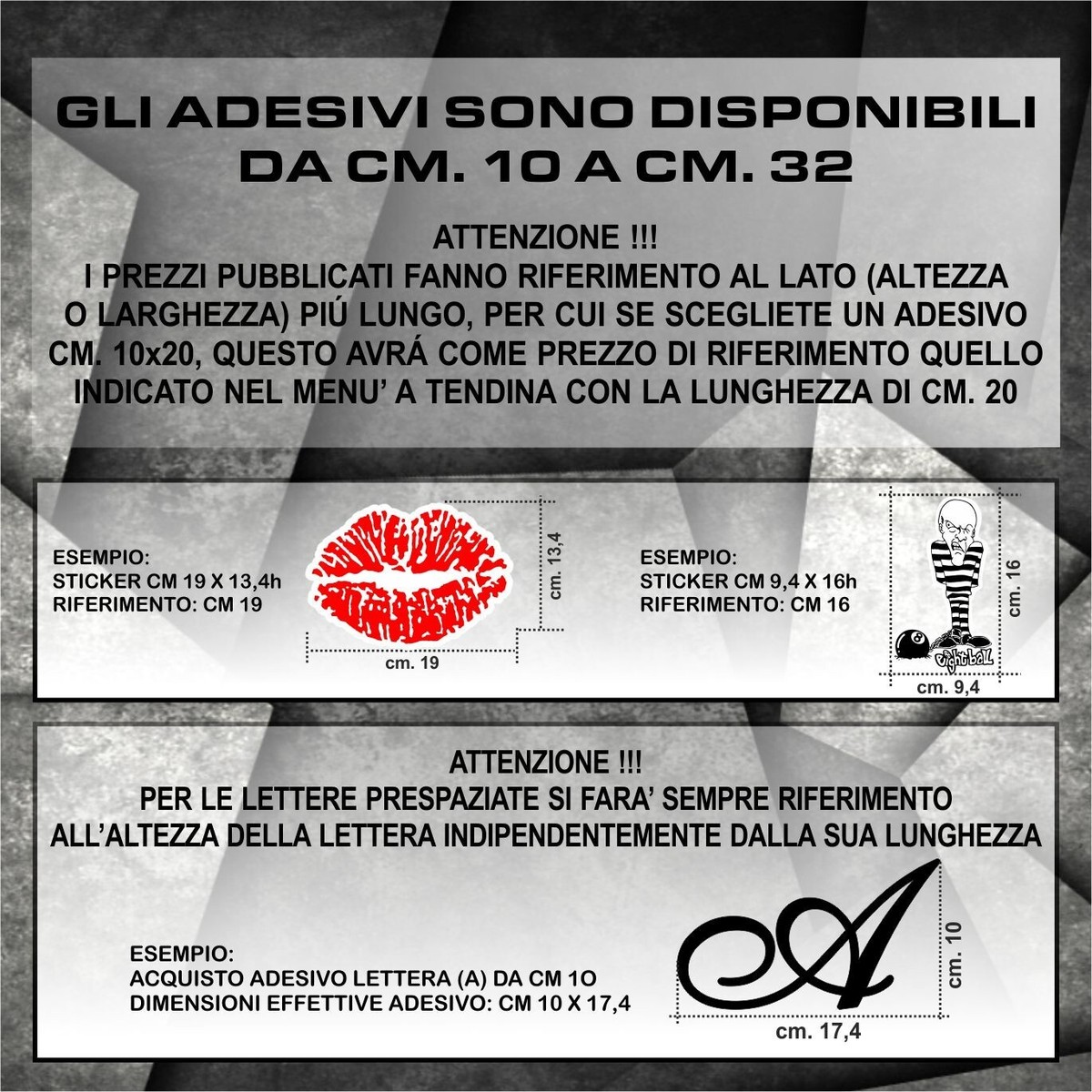 Artimagen Adesivo A Forma Di Ciotola Con Scritta In Inglese – 110 X 40 Mm - 2
