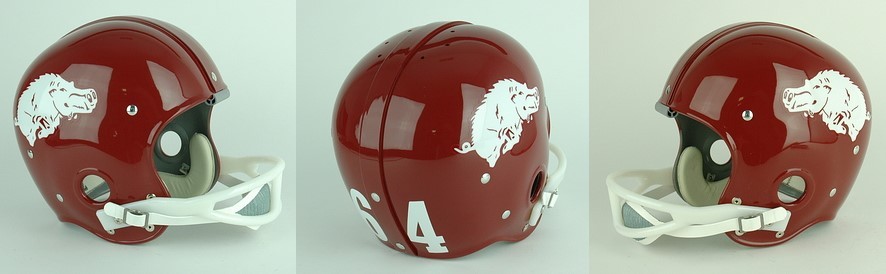 ARKANSAS RAZORBACKS 1964-1966 Vintage Riddell RK Suspension Football ...