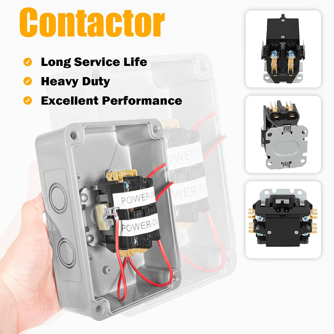 1522 Pump Start Relay with Enclosure 3 HP / 110V / 220V 24V Coil for Irrigation