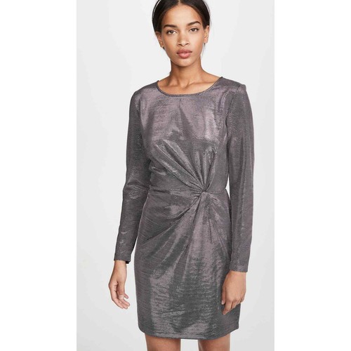Long Sleeve Mini Metallic Gunmetal | eBay