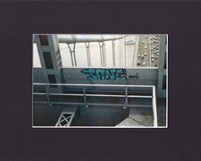 8X10" Matted Print Street Art Graffiti Picture: Heavens, Sane, 1988